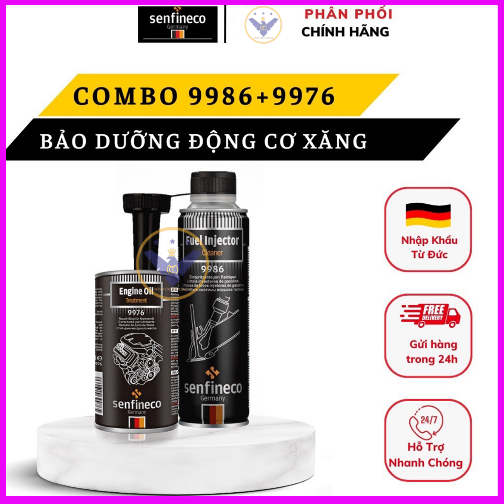 Combo Bảo Dưỡng Động Cơ máy xăng Senfineco 9986 + 9976 - Made in Germany