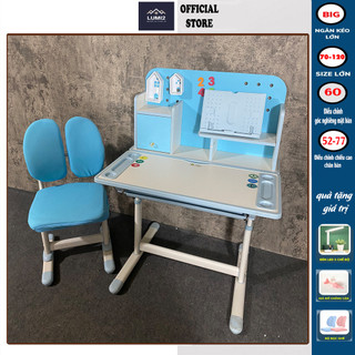 Bàn học sinh chống gù R16 kích thước 80x60, bàn thông minh nâng hạ chiều cao, thay đổi góc nghiêng mặt bàn - Lumi2