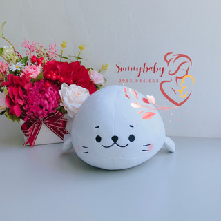 Thú Bông Hải Cẩu Bông - Cá Bông Màu Trắng size 30cm Mềm Mịn Cao Cấp