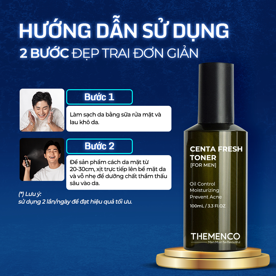 Nước Cân Bằng Giúp Cân Bằng Độ Ẩm Làn Da Dành Cho Nam Giới The Menco Fresh CentaToner 100ml | BigBuy360 - bigbuy360.vn