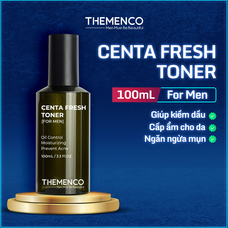 Nước Cân Bằng Giúp Cân Bằng Độ Ẩm Làn Da Dành Cho Nam Giới The Menco Fresh CentaToner 100ml