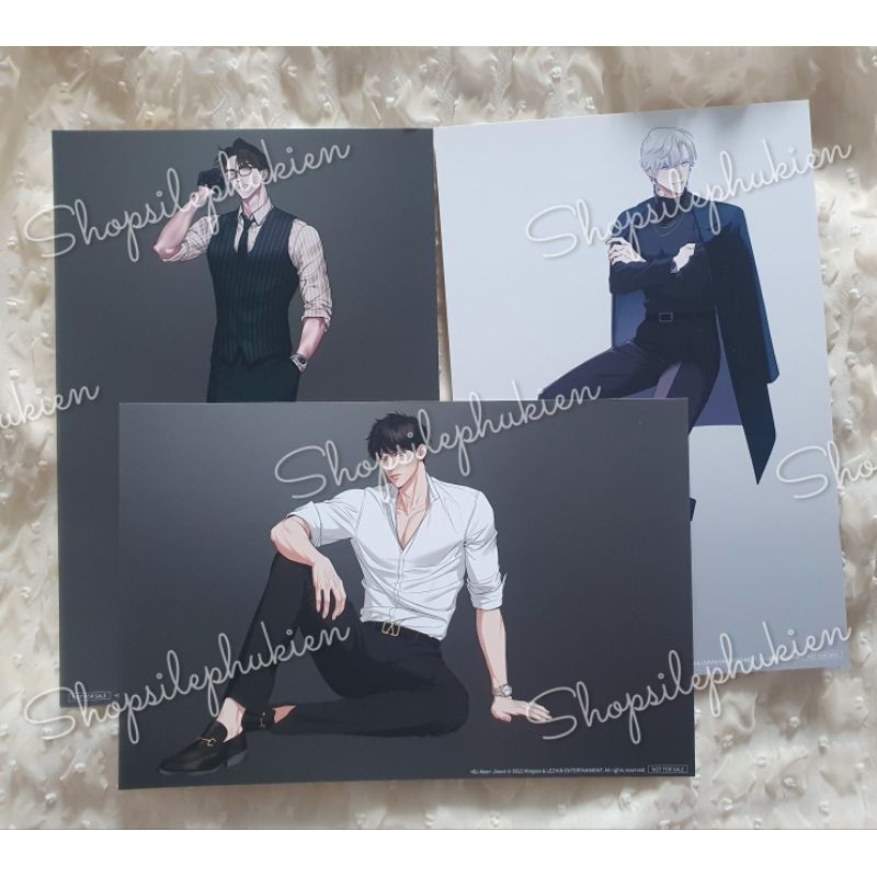 Postcard hắc hổ lịch 2022 Lezhin chính hãng