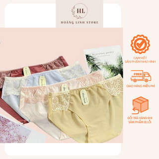 Quần lót nữ không viền - quần lót su ren hai bên - free size - hl1_store