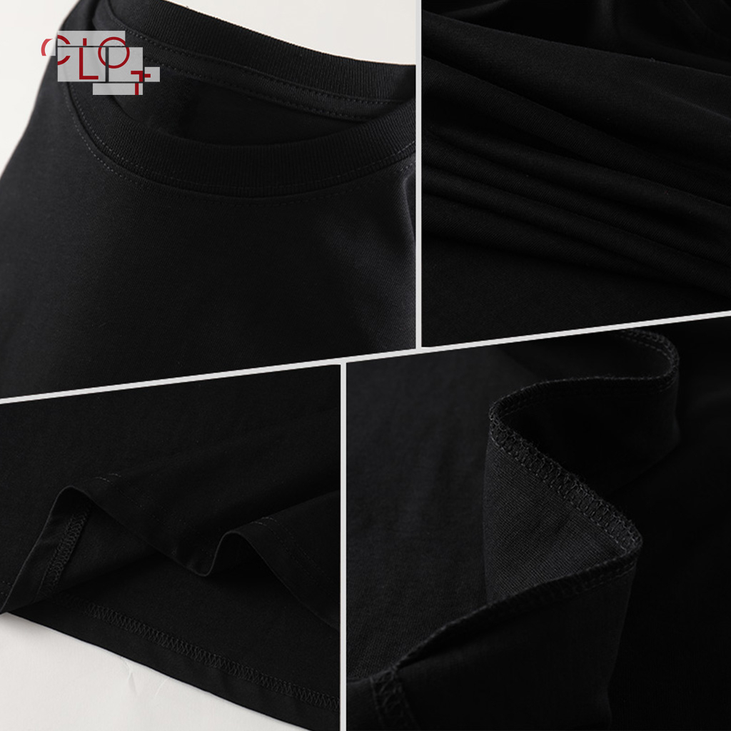 CLOT local brand Áo thun tay lỡ unisex Nâu xám bigsize vintage áo phông ulzzang 100%cotton