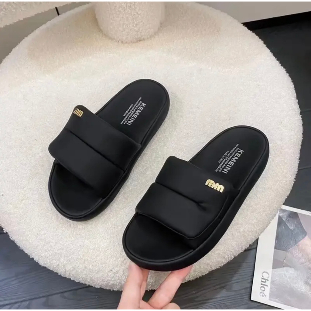 Dép lê quai ngang M.I.N Hàng QC full box