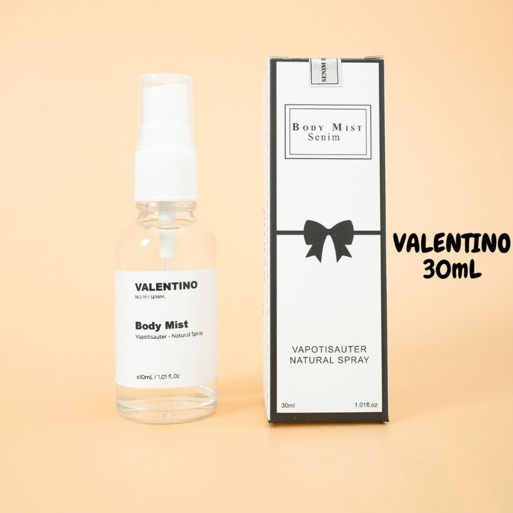 Body mist nữ hương nước hoa Valentino chính hãng SENIM, Body mist chiết hương thơm ngọt ngào - 30mL