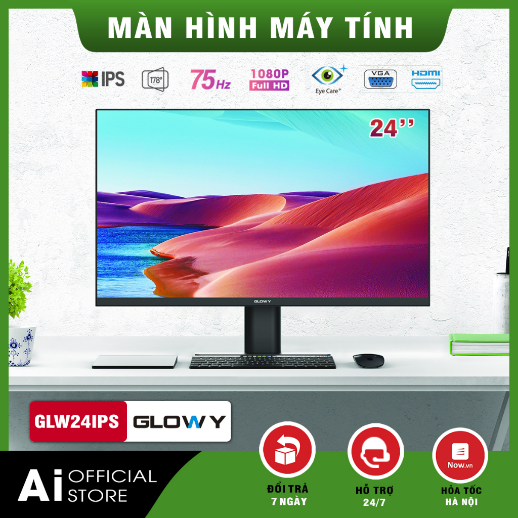 BH 24 Tháng - Màn hình máy tính 17"|19"|20"|22"|24"|27" - Hình ảnh chất lượng - Chính hãng GLOWAY