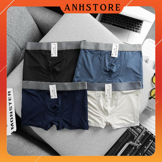 Combo 5 quần lót nam Boxer thun lạnh kháng khuẩn xuất nhật