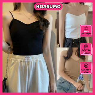 Áo 2 dây sợi mảnh,áo hai dây có đệm ngực thun dáng lửng sexy mã sa156 hoasumo