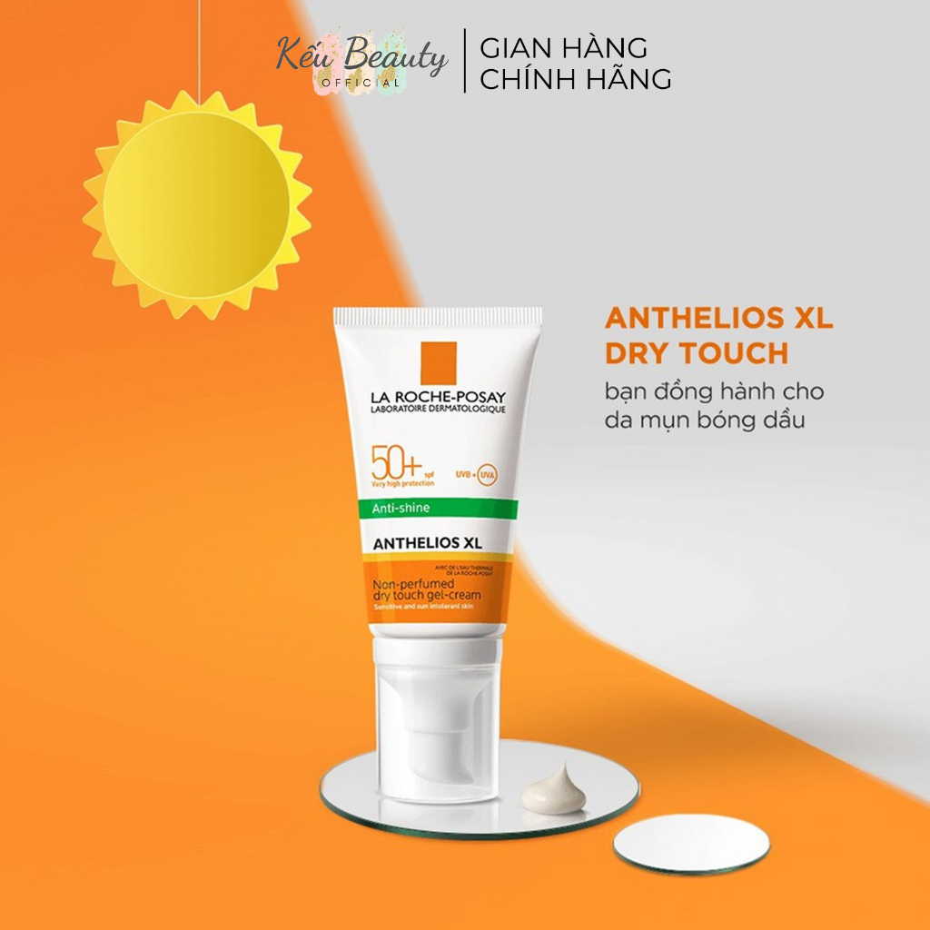 Kem chống nắng Kiểm Soát Dầu La Roche-Posay Anthelios XL Anti-Shine SPF 50+ Dry Touch Gel-Cream (50ml/15ml)