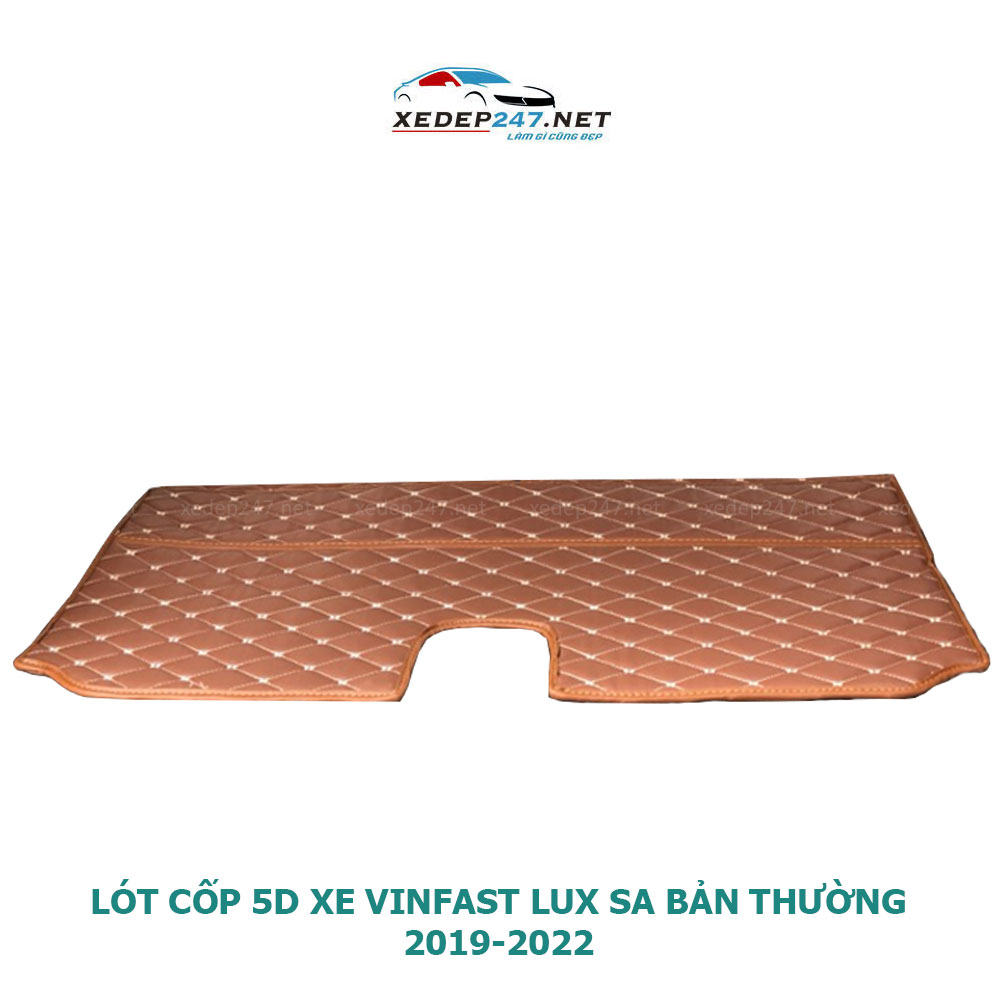 Tấm lót cốp Full cốp và ốp lưng ghế 5D xe Vinfast Lux SA 2019-2022(SUV) bản thường
