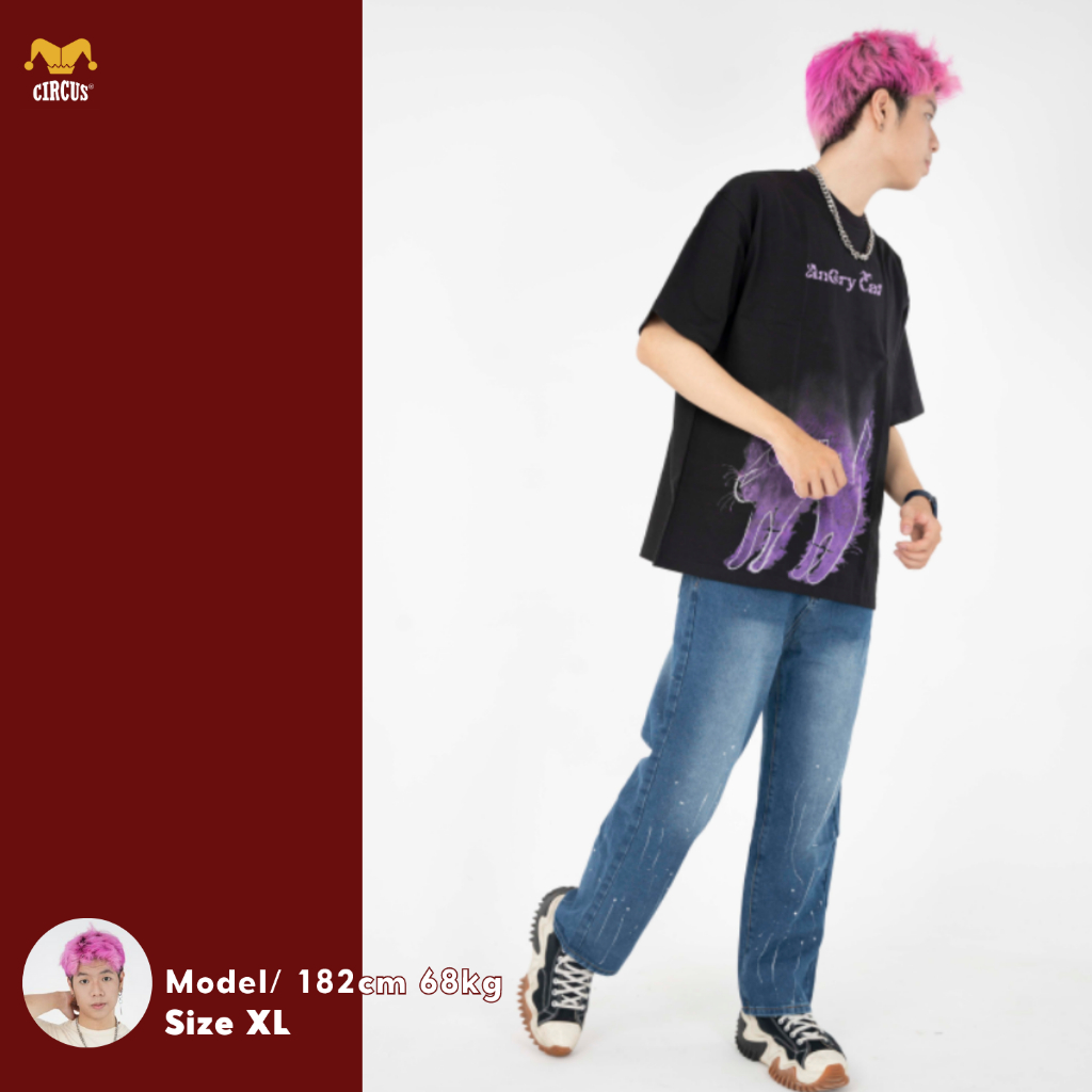 Áo thun unisex oversize Local Brand Circus 100% Cotton - Mã Graphic S08