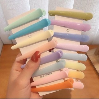 Kẹp tóc mỏ vịt màu pastel hàn quốc