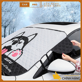Tấm che nắng, chắn nắng kính lái phía trước cho ô tô, xe hơi hình hoạt hình dễ thương, kích thước 146x93cm
