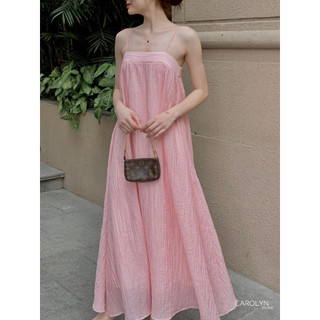 Laila Dress - Váy hai dây maxi chất tơ