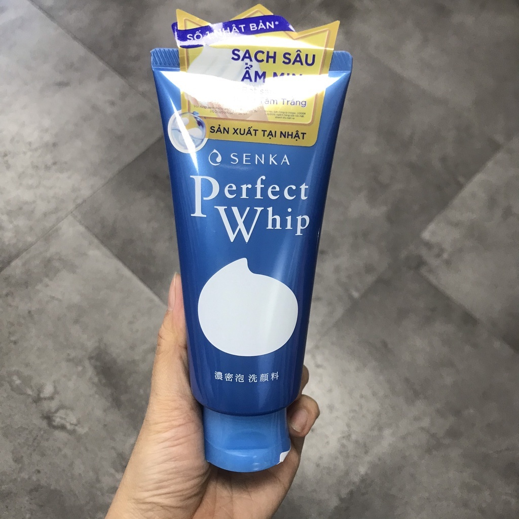 Sữa rửa mặt SENKA Perfect Whip 120g SRM  trắng da ,c﻿hống l‎ão h‎óa,n﻿gừa mụn