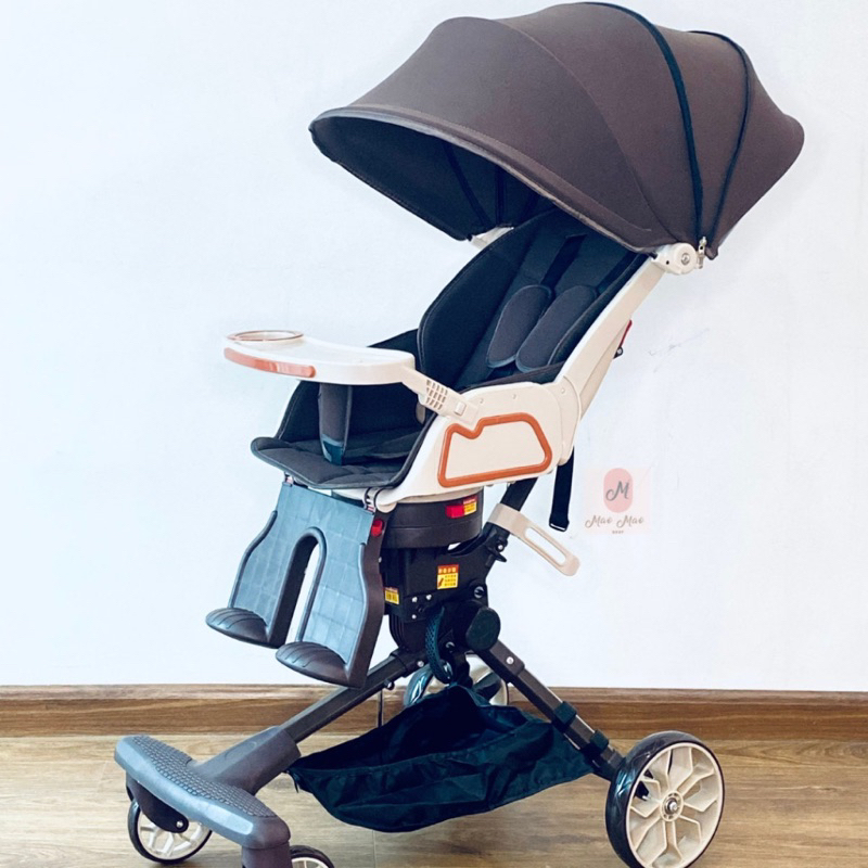 Xe đẩy v9 cao cấp mẫu mới nhất 2023 kèm bàn ăn dặm có nhạc