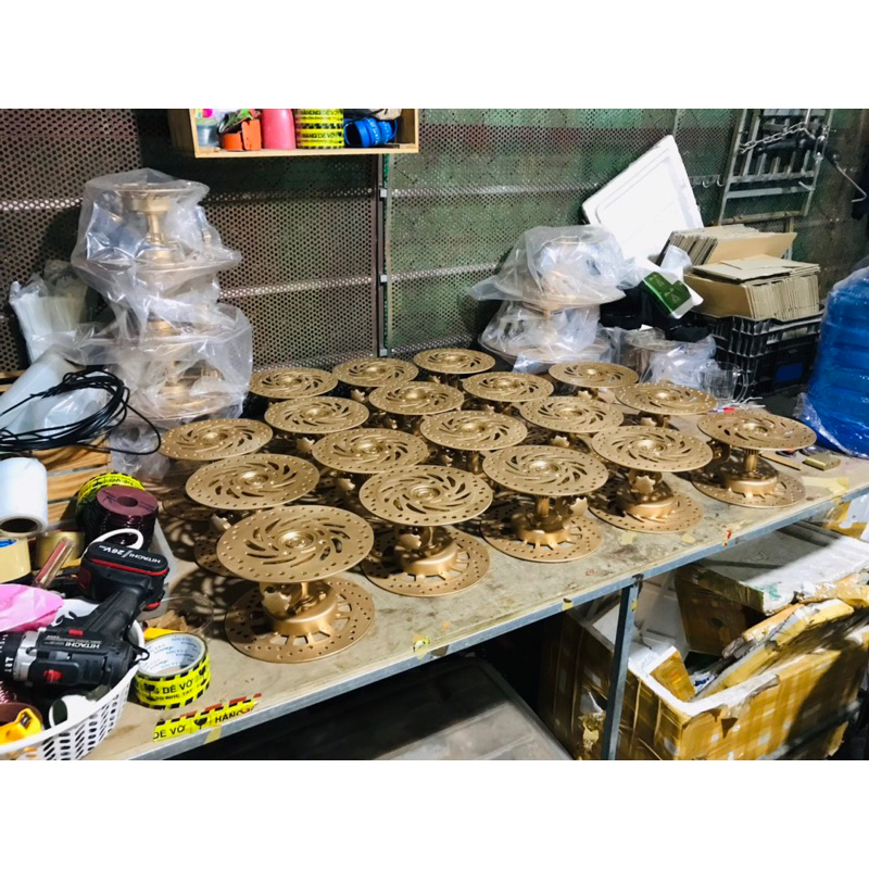 Bàn xoay bonsai cây cảnh, kê đồ, chân chậu tải 150kg. 22C