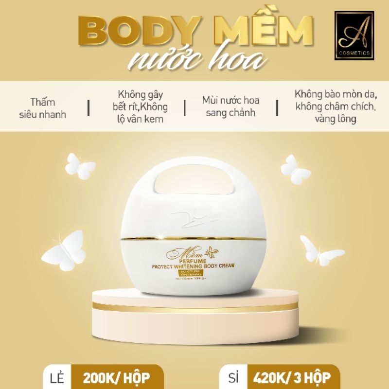 Kem Body Mềm A Cosmetics Mẫu Mới