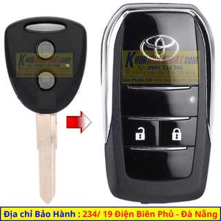 Vỏ chìa khoá độ gập xe Toyota Wigo V707, Avanza V702