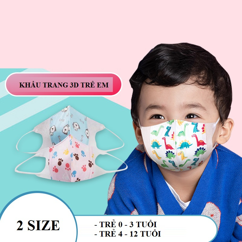 khẩu trang em bé, set 5 khẩu trang kháng khuẩn cho bé