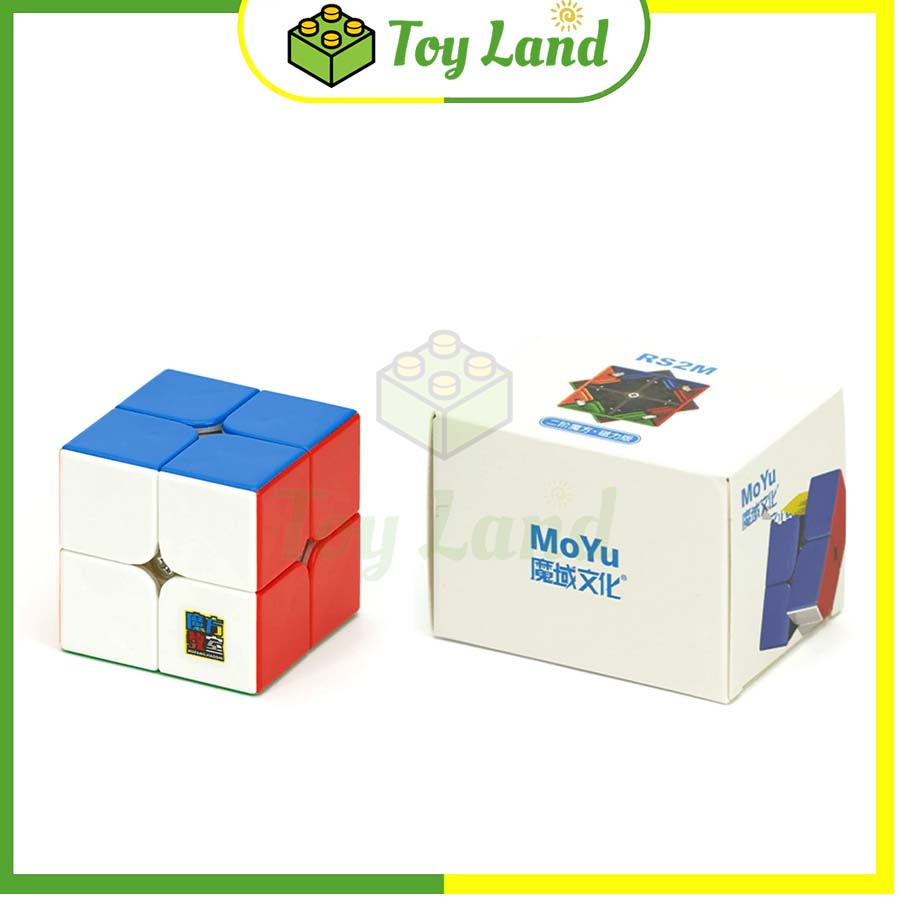 Rubik 2x2 RS2M 2020 MoYu MeiLong Có Nam Châm Stickerless Rubic 2 Tầng 2x2x2 Không Viền Đồ Chơi Lắp Ráp Xếp Hình