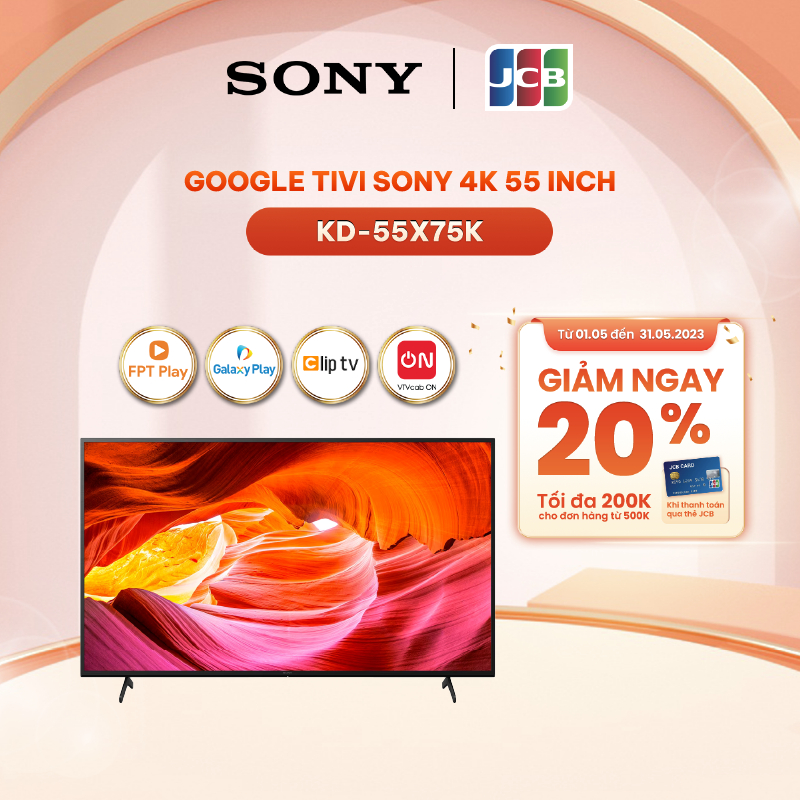 [Mã ELRE3T5 giảm 15% đơn 10TR] Google Tivi Sony 4K 55 inch KD-55X75K - Miễn Phí Lắp Đặt | BigBuy360 - bigbuy360.vn