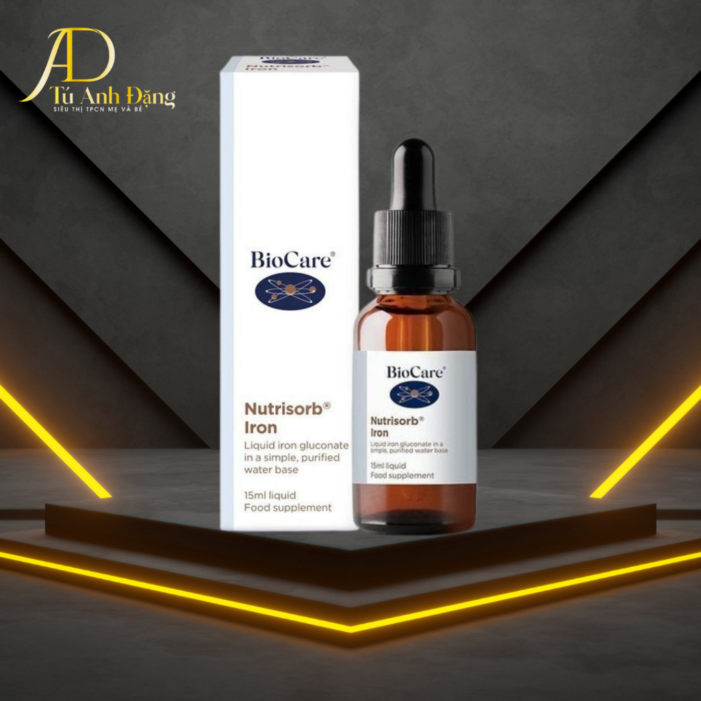 Sắt nước Iron Liquid Biocare 15ml chính hãng UK