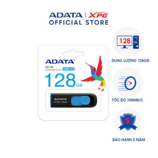 Thiết bị lưu trữ - usb adata uv128 128gb 3.2 gen 1 auv128-128g-rbe