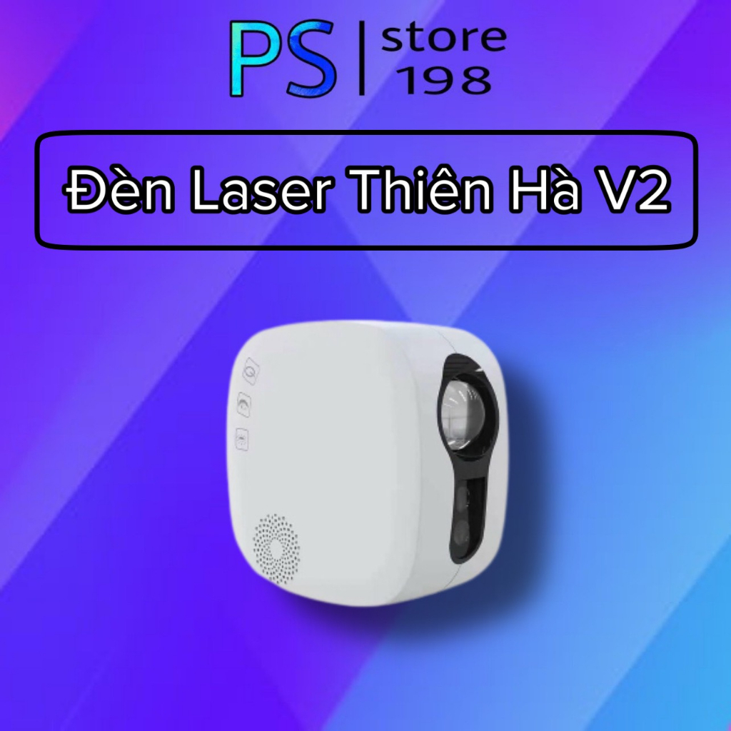 Đèn Laser Thiên Hà V2 Chiếu Bầu Trời Sao Galaxy Kết Hợp Loa Bluetooth Dùng Cho Phòng Ngủ Phòng Bay