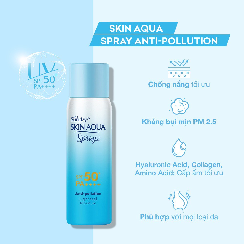 Xịt Chống Nắng Sunplay Skin Aqua Spray 50+SPS