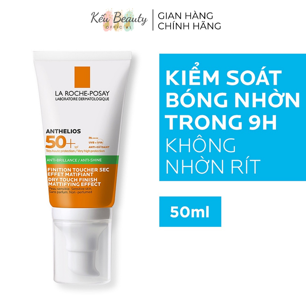 Kem chống nắng Kiểm Soát Dầu La Roche-Posay Anthelios XL Anti-Shine SPF 50+ Dry Touch Gel-Cream (50ml/15ml)