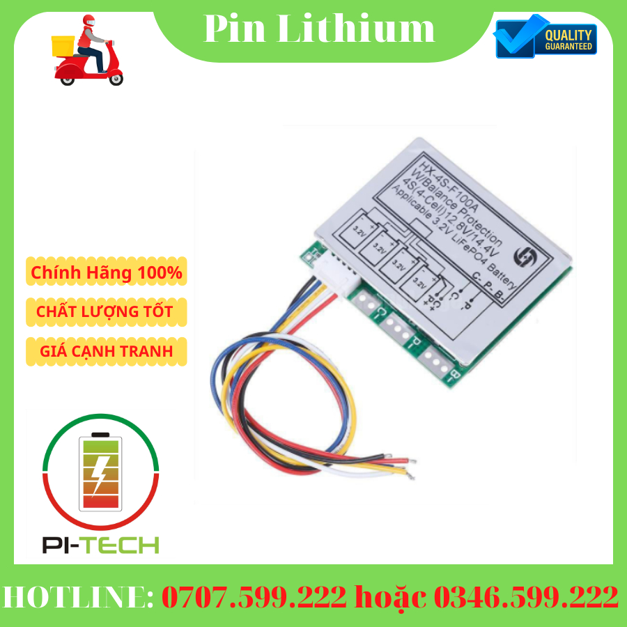 Mạch bảo vệ cell 3.2v HX-4s-F100a (Bản tiếng Anh)
