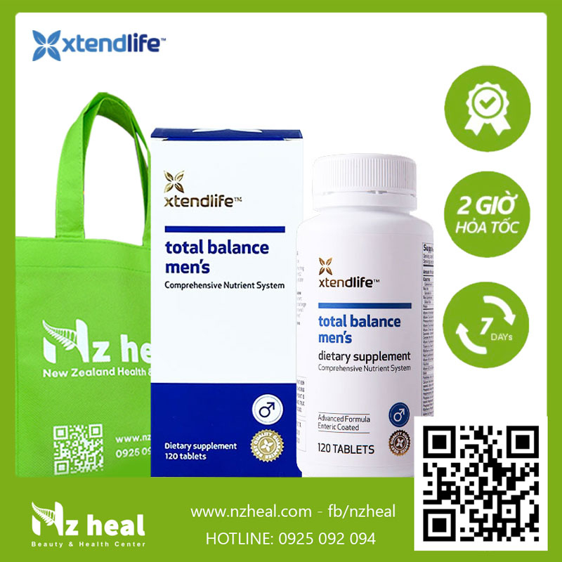 [Hỏa tốc] Vitamin Tổng Hợp Nam Giới Xtend Life Total Balance Men's Standard (120 viên)