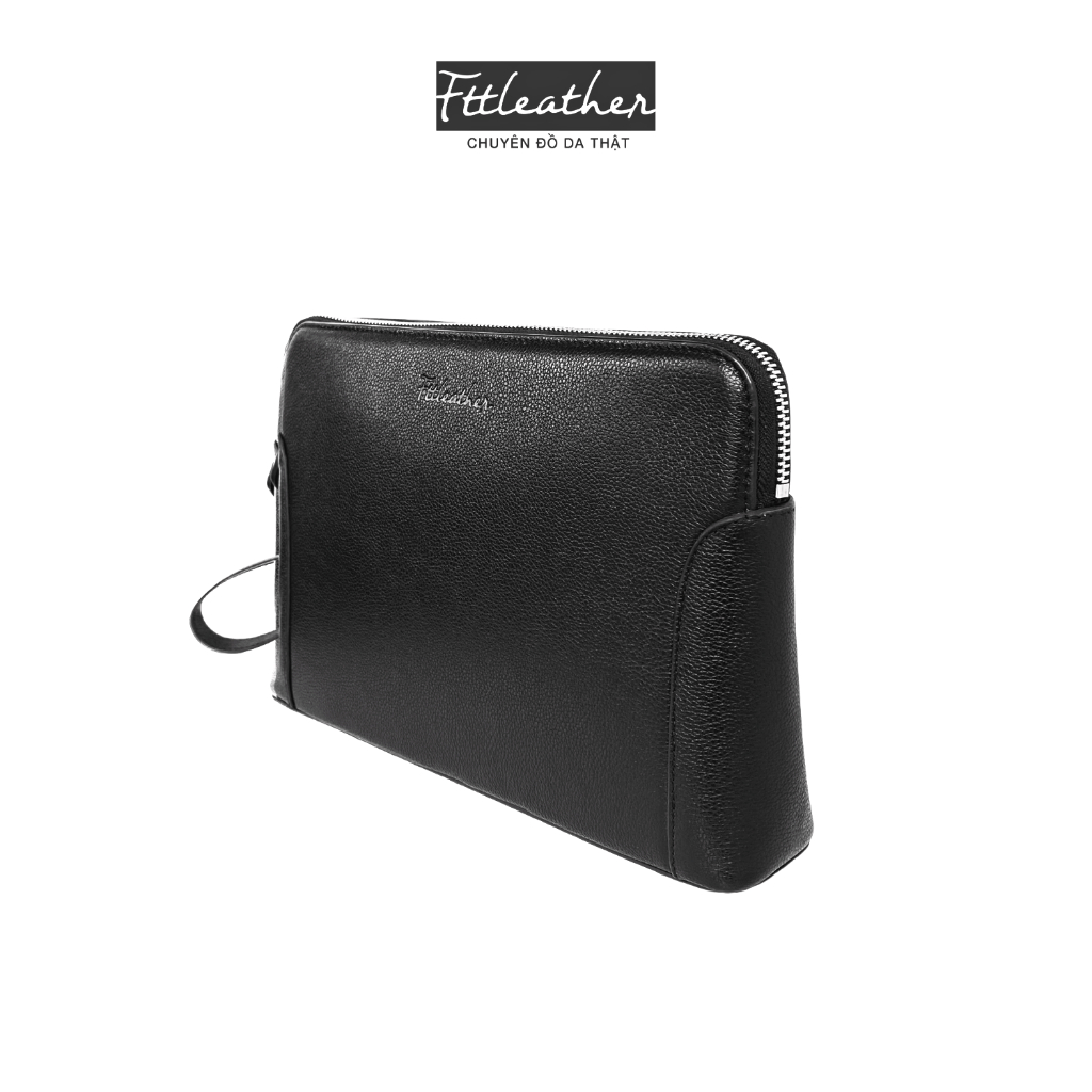 Túi Clutch Cầm Tay Nam FTT Leather Da Bò Có Khóa Số Bảo Mật, Tích Hợp Ngăn Đựng Thẻ Card Tiện Lợi