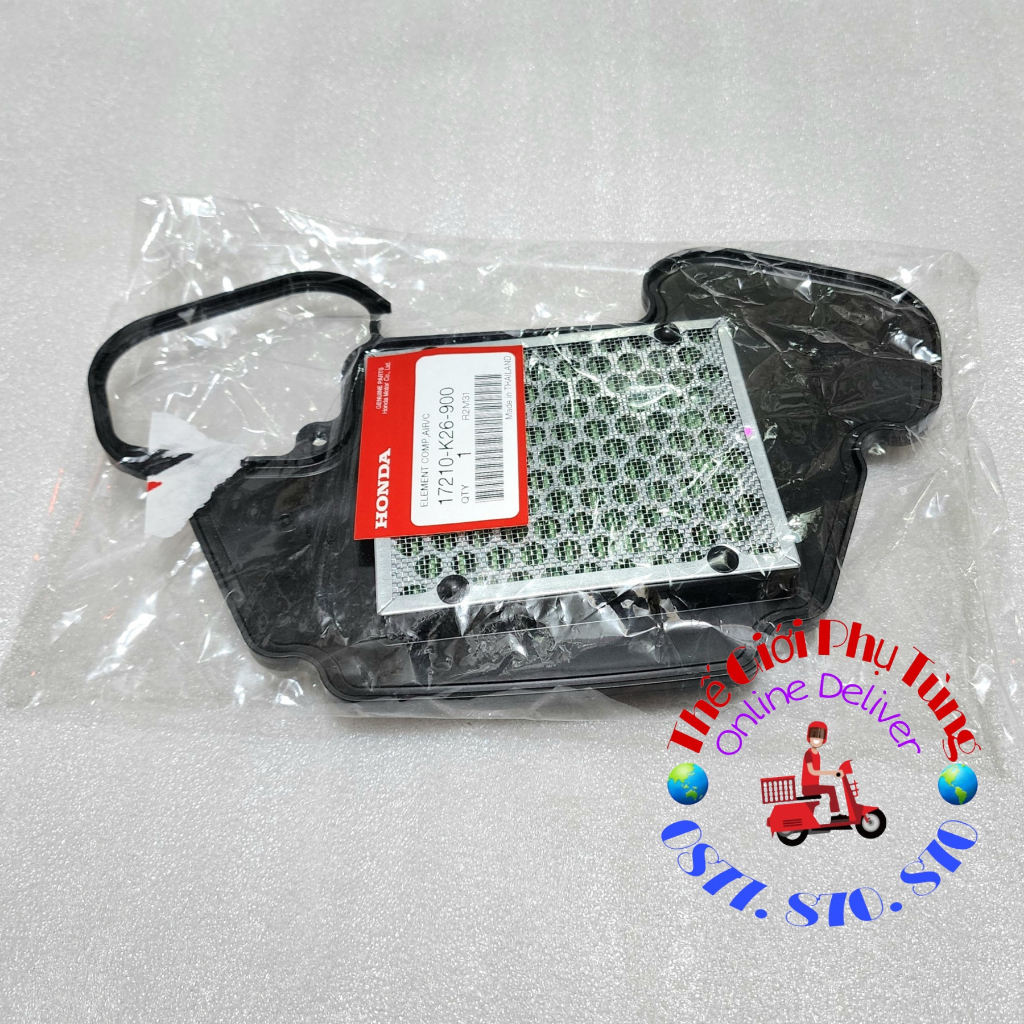 Lọc gió MSX 125 zin Honda Thái Lan - 17210-K26-900