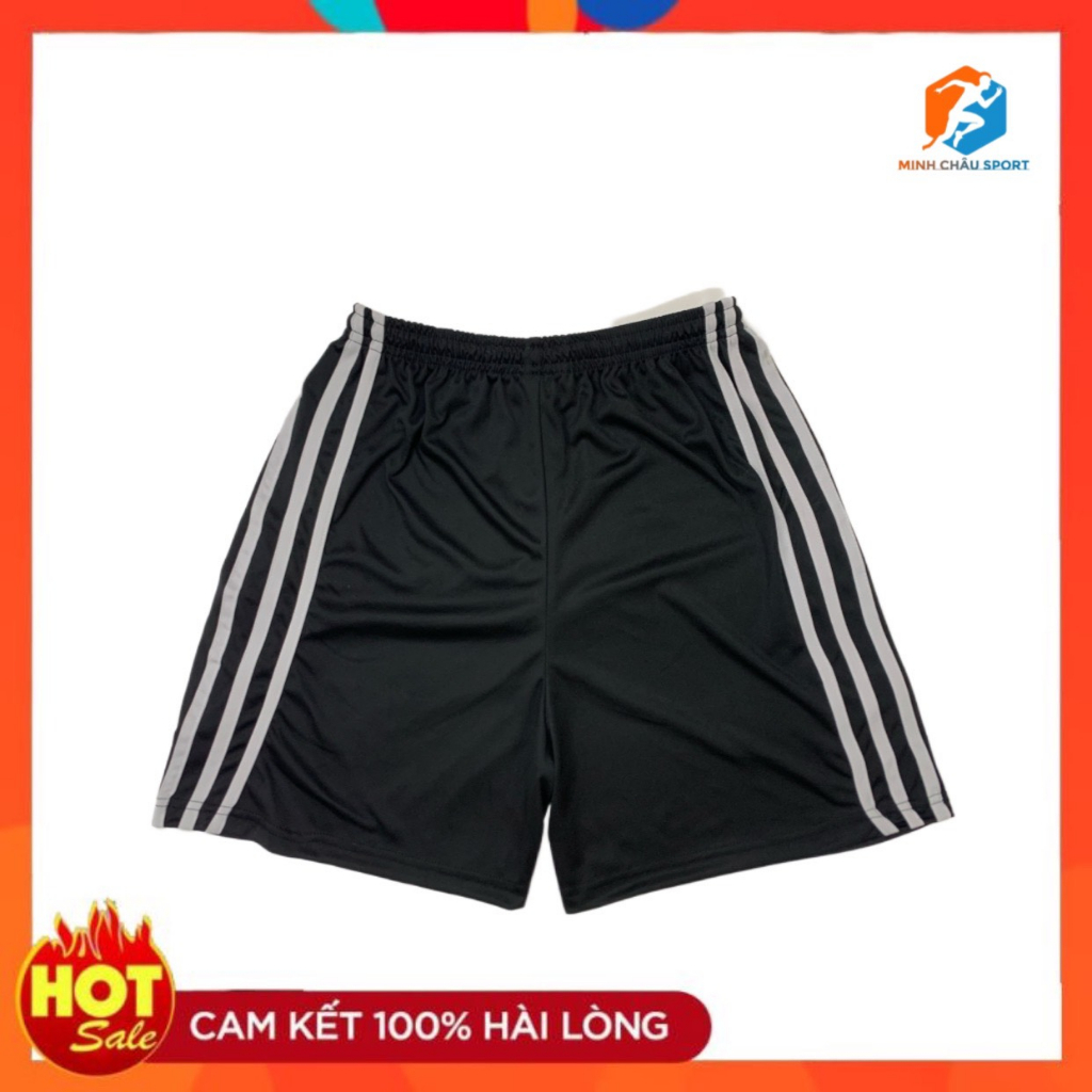 Quần đùi nam thể thao short đá bóng Trẻ Em - Người Lớn, mặc nhà mềm mịn không nhăn vải thun lạnh cam kết hàng y hình