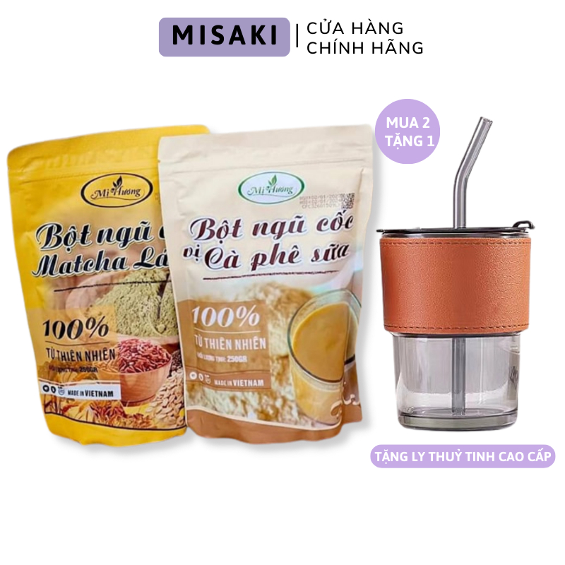 Bột ngũ cốc giảm mỡ bụng Mị Hương zero sugar - 250g - giảm cân, thải mỡ bụng, gọn dáng, đẹp da An Toàn Chính Hãng
