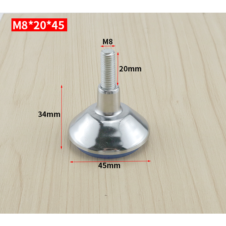 Chân tăng chỉnh Inox M8*45mm