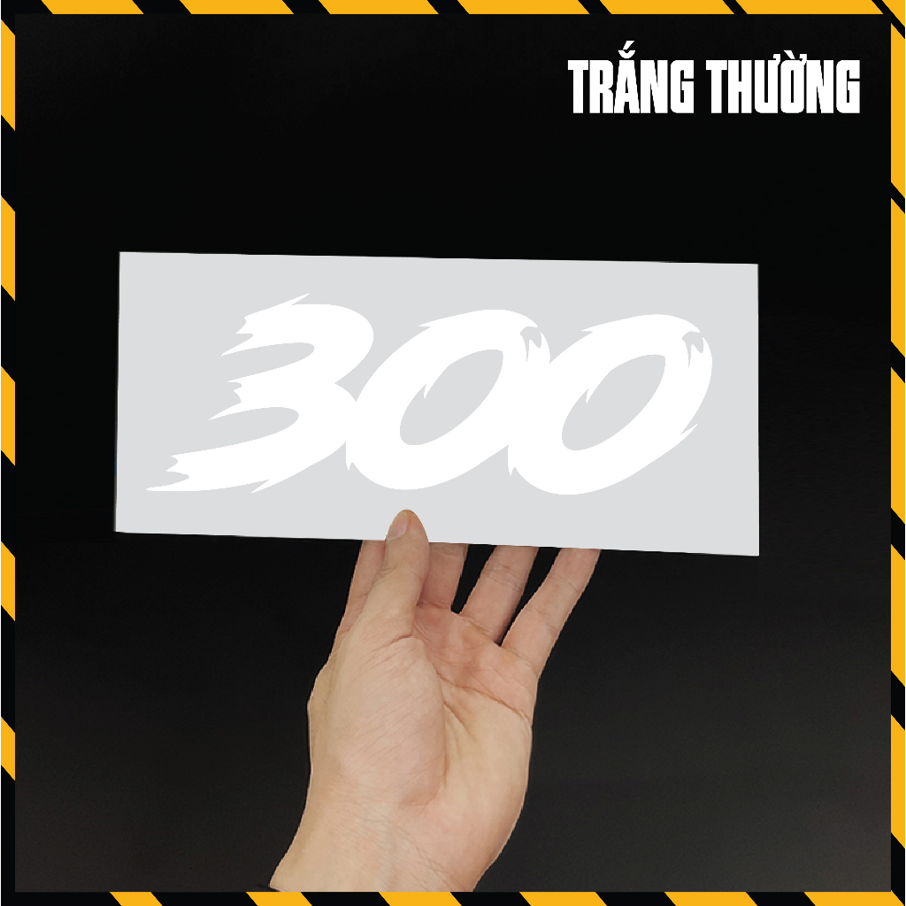 [1 Chiếc] Team Dán Xe Máy Phản Quang | DVT-300 | Tem Decal Sticker Hình Dán Hologram 7 Màu SH 300i Ninja Kawwasaki 300