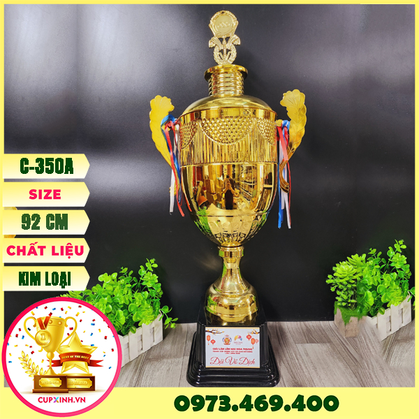 Cúp Vàng Thể Thao Lưu Niệm Bóng Đá CAO CẤP, big size, cup bạc cỡ lớn