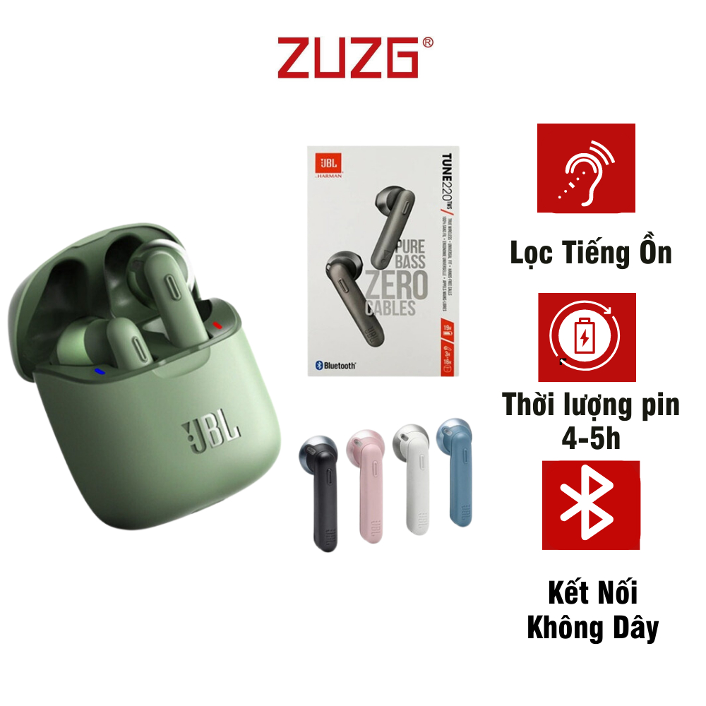 Tai nghe bluetooth không dây chống ồn nhét tai chính hãng ZUZG TWS 220
