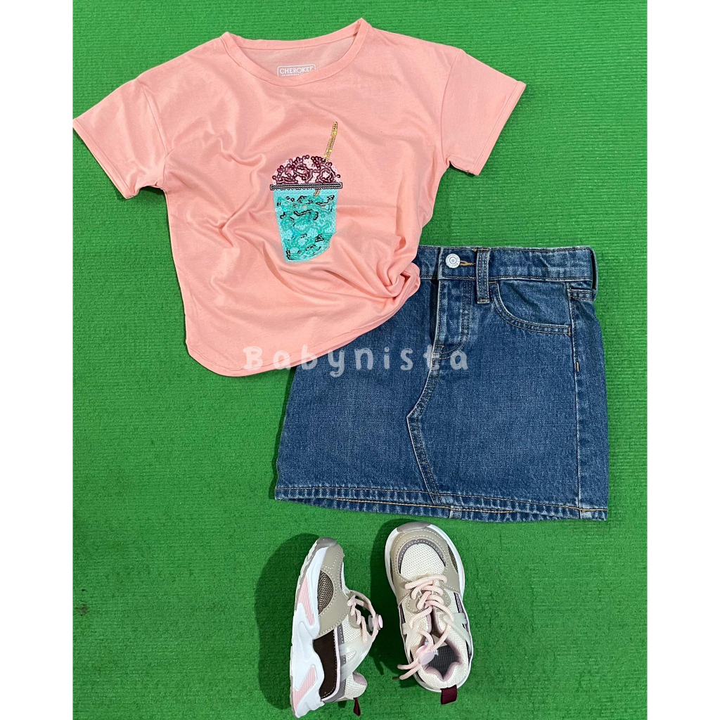 CHÂN VÁY JEAN MỀM BÉ GÁI DƯ XỊN