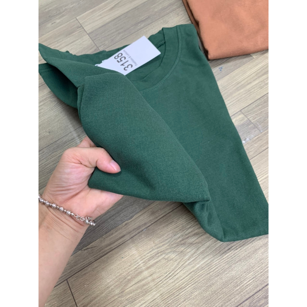 Áo phông trơn 3158 UNISEX cotton khô mềm
