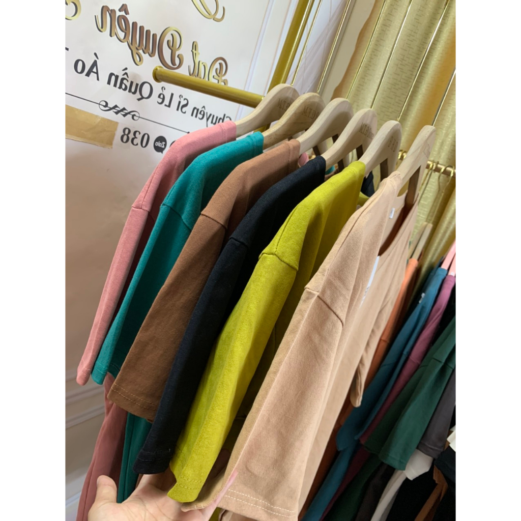 Áo phông trơn 3158 UNISEX cotton khô mềm