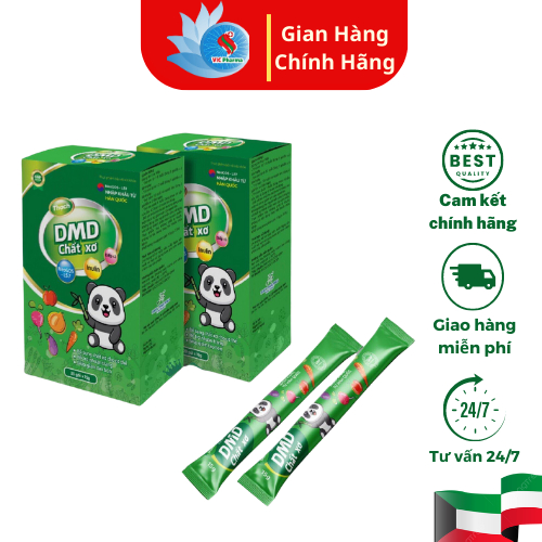Thạch Chất Xơ DMD Giúp Nhuận Tràng Giảm Táo Bón Cho Bé Bổ Sung Chất Xơ - Hộp 20 gói