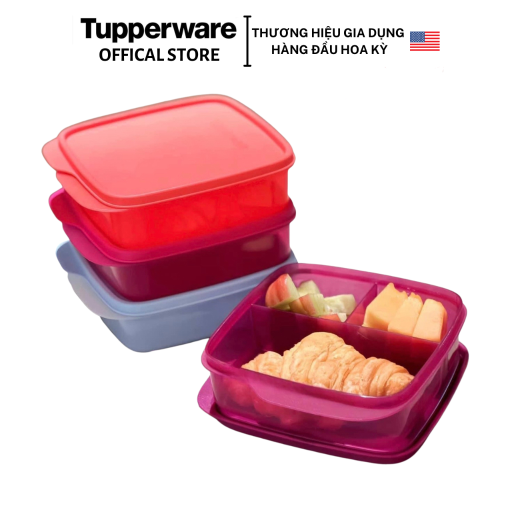 Hộp đựng cơm Tupperware Lolly Tup - Hàng chính hãng - Bảo hành trọn đời - Nhựa nguyên sinh, an toàn cho sức khỏe