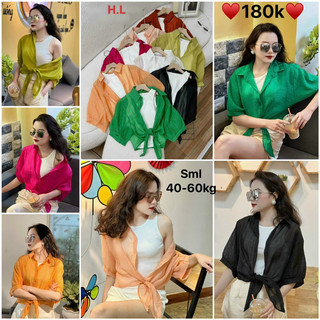 Áo sơ mi cặp buộc vạt thiết kế