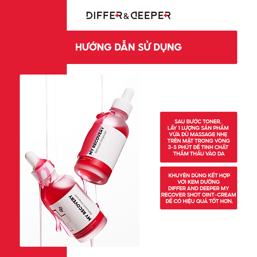 Tinh Chất Cấp Ẩm và Chống Lão Hoá DIFFER&DEEPER My Recovery Refusion Ampoule