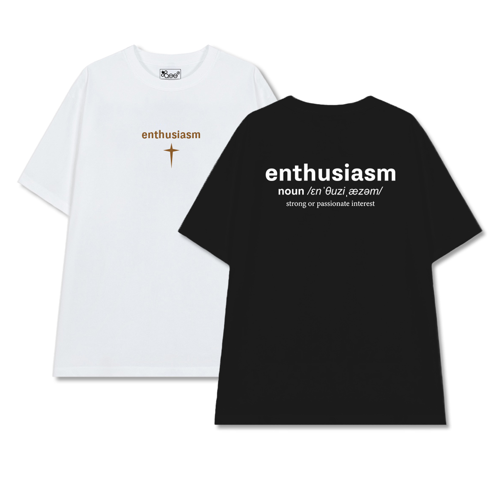 Áo phông unisex Enthusiasm BeeZ áo thun nam nữ form rộng chất cotton AP15